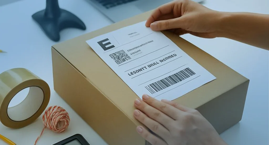 etykieta fleksograficzna na opakowaniu